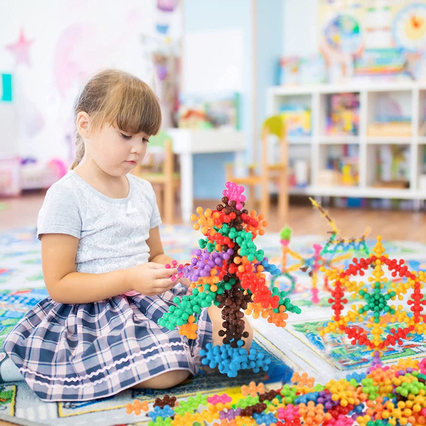 3D Building Blocks™ - Ontwikkel de creativiteit - Sneeuwvlok Bouwstenen