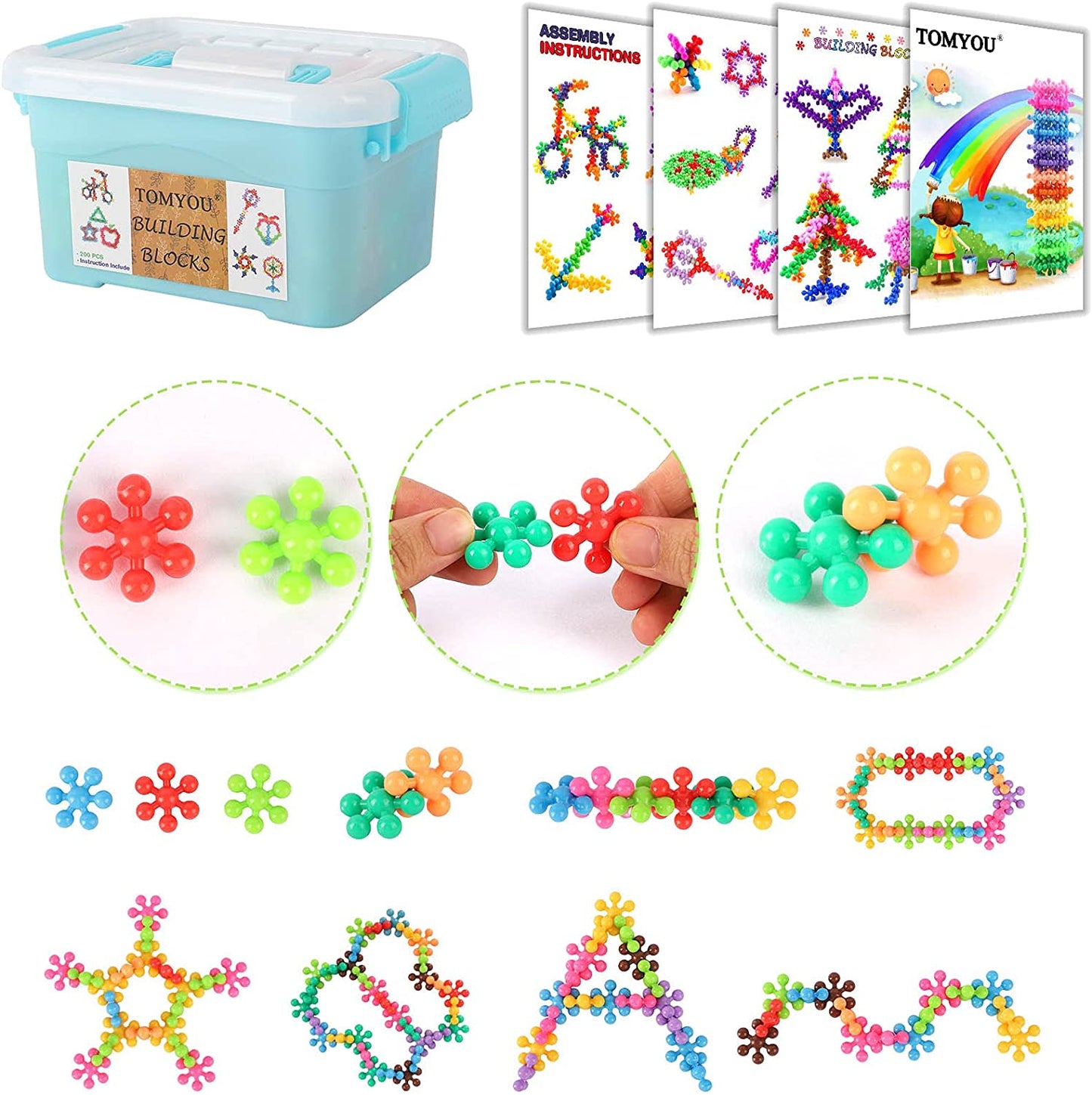 3D Building Blocks™ - Ontwikkel de creativiteit - Sneeuwvlok Bouwstenen
