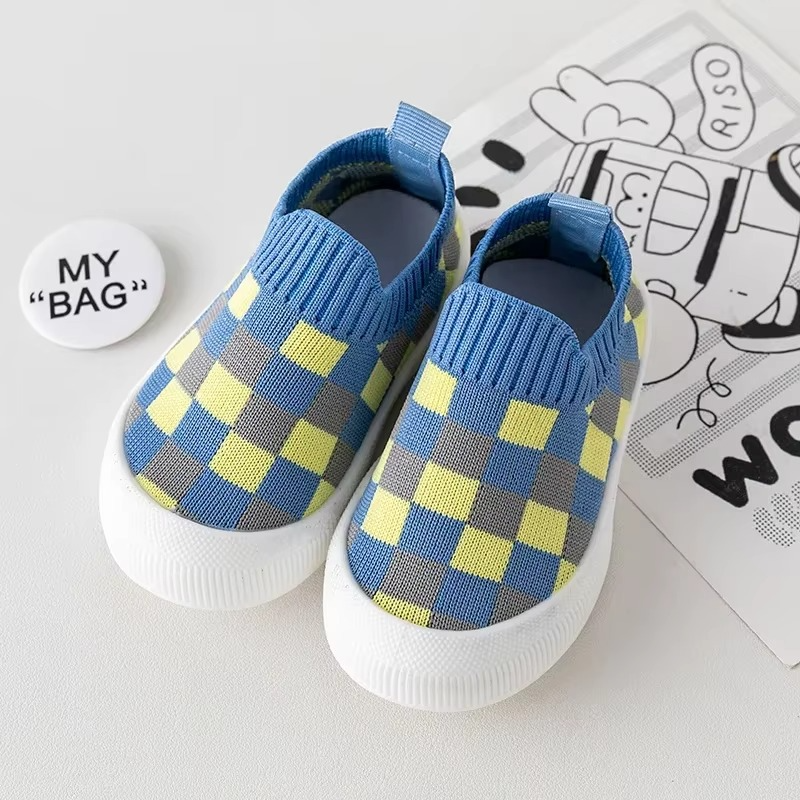 Mini Fashion™ - Geblokt patroon - Flexibele Instapschoen