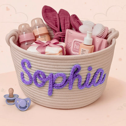 CuddleBasket – Schattig & Persoonlijk – Gepersonaliseerde Luiermand